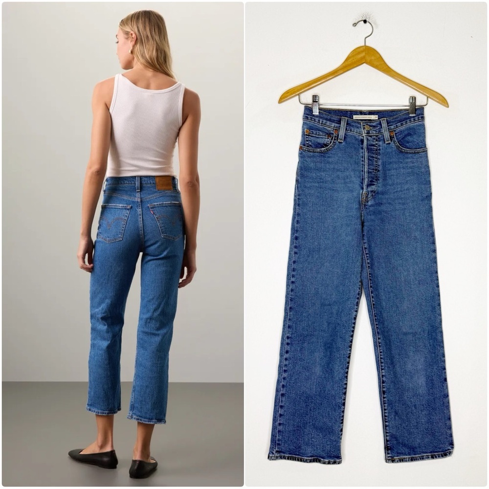 Levi’s Ribcage Straight Ankle Jeans Size 24 High Rise